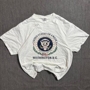 90s USA Washington D.C. white cotton t-shirt - XL